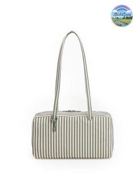 Nylon Bowler Bag Recycled Heavyweight Nylon Zip Shoulder Bag